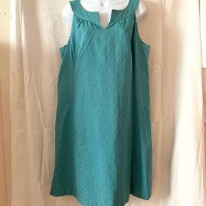 Teal LOFT Shift Dress with Pockets! Size 16. Gently worn.